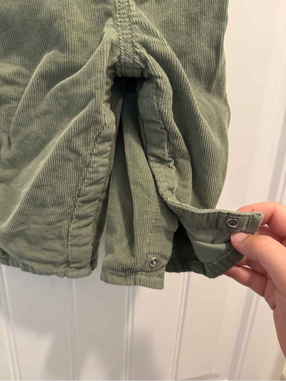 OshKosh B'gosh Olive Green Corduroy Overalls - Picture 3 of 6